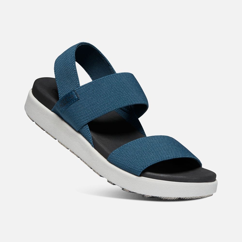 Sandales de Plage Keen Femme Bleu/Noir | Elle Backstrap | IOXLM-4328